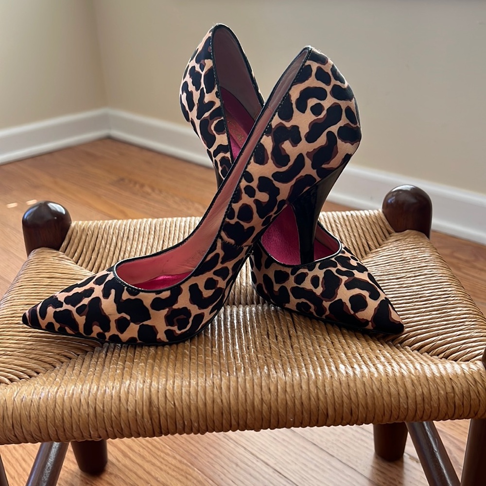 Betsey Johnson Leopard Print Pumps